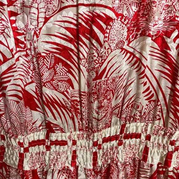 Diane Fries Red & White Vintage Dress - Picture 7 of 9